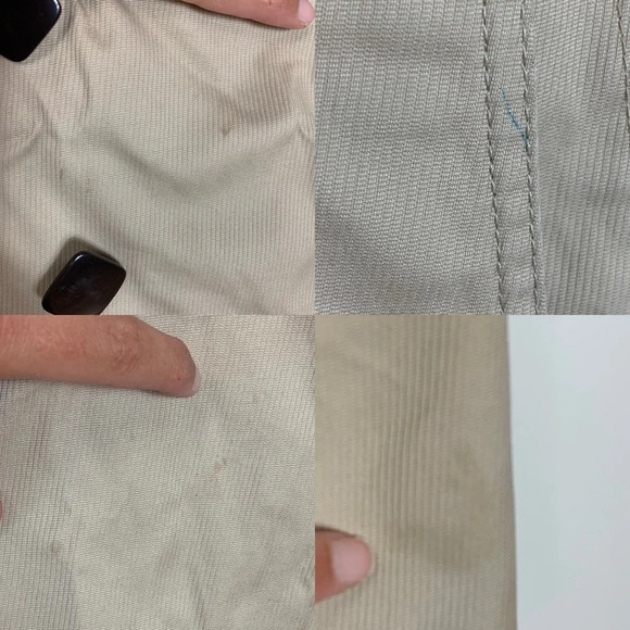 Soia &  Kyo Women’s 100% Cotton Trench Coat Belted Jacked Size Medium (FLAWED) - Picture 12 of 16